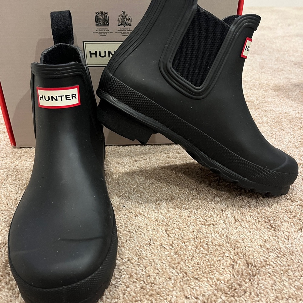 Hunter Original Black Chelsea Boots